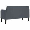 vidaXL Loveseat Sofa Dark Grey 109 cm Velvet
