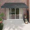 vidaXL Retractable Awning Anthracite 3x2.5 m Fabric and Aluminium
