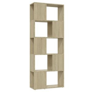 vidaXL Book Cabinet Room Divider Sonoma Oak 60x24x155 cm