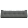 vidaXL Back Pillow Dark Grey 160 x 24 x 50 cm Fabric
