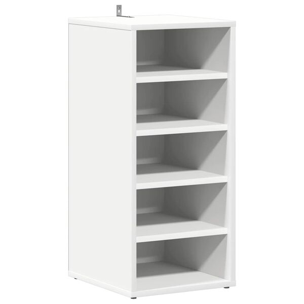 vidaXL Shoe Cabinet White 31.5x35x70 cm Engineered Wood