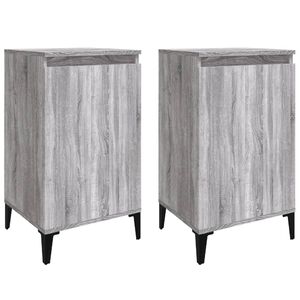 vidaXL Bedside Cabinets 2 pcs Grey Sonoma 40x35x70 cm Engineered Wood