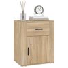 vidaXL Bedside Cabinet Sonoma Oak 50x36x60 cm Engineered Wood