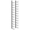 vidaXL Wall-mounted Wine Rack for 24 Bottles Black Iron