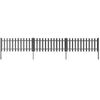 vidaXL Picket Fence with Posts 3 pcs WPC 614x60 cm