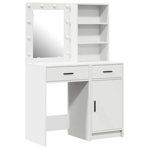 vidaXL Dressing Table Set 2 pcs White Engineered Wood