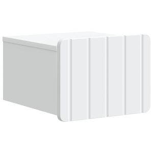 vidaXL Wall-Mounted Bedside Cabinet White 33 x 34.5 x 24 cm