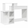 vidaXL Desk with Drawer White 120.5 x 44 x 88.5 cm Engineered Wood