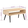 vidaXL Coffee Table 95x40x45 cm Solid Wood Mango
