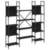 vidaXL Bookshelf | Black | Engineered wood | Large | Bookshelf | Rectangular
