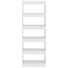 vidaXL Book Cabinet/Room Divider White 60x30x166 cm Engineered Wood