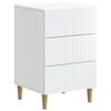 vidaXL Bedside Cabinet White 43 x 41 x 66.5 cm Engineered Wood