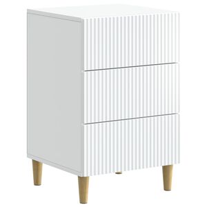 vidaXL Bedside Cabinet White 43 x 41 x 66.5 cm Engineered Wood