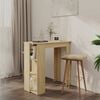 vidaXL Bar Table with Shelf Sonoma Oak 102x50x103.5 cm Engineered Wood