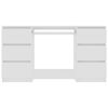 vidaXL Writing Desk White 140x50x77 cm Engineered Wood