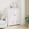 vidaXL Highboard White 83x41,5x100 cm Solid Wood Pine