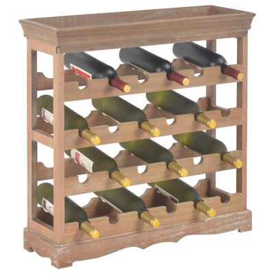 vidaXL Wine Cabinet Brown 70x22.5x70.5 cm MDF