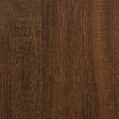 vidaXL Corner Desk Brown Oak 120x140x75 cm Engineered Wood