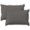 vidaXL Cushion Cover 2 pcs HOUTEN Light Grey 30 x 50 cm Faux Linen