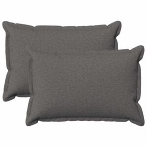 vidaXL Cushion Cover 2 pcs HOUTEN Light Grey 30 x 50 cm Faux Linen
