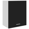 vidaXL Hanging Cabinet | Black | Engineered wood | 50 cm x 31 cm x 60 cm