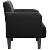 vidaXL Sofa Chair with Armrests Black 54 cm Velvet