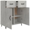vidaXL Sideboard Concrete Grey 69.5x34x90 cm Engineered Wood