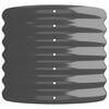vidaXL Garden Raised Bed Galvanised Steel 260x40x36 cm Anthracite