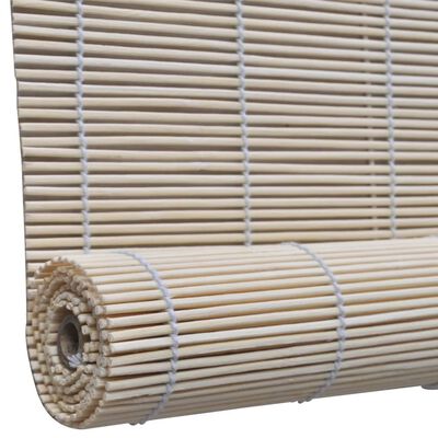 vidaXL Bamboo Roller Blinds 2 pcs 120x160 cm Natural