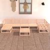 vidaXL 8 Piece Garden Lounge Set Solid Wood Pine