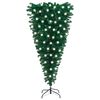 vidaXL Upside-down Artificial Pre-lit Christmas Tree Green 120 cm