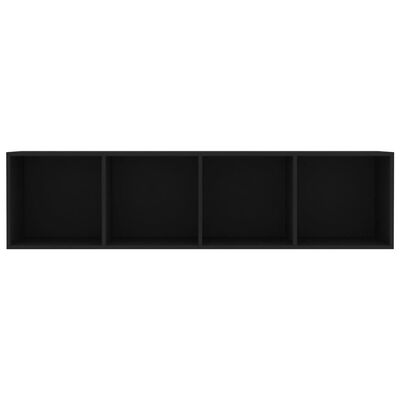 vidaXL Book Cabinet/TV Cabinet Black 143x30x36 cm
