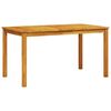vidaXL Garden Dining Set 7 pcs Brown Solid acacia wood