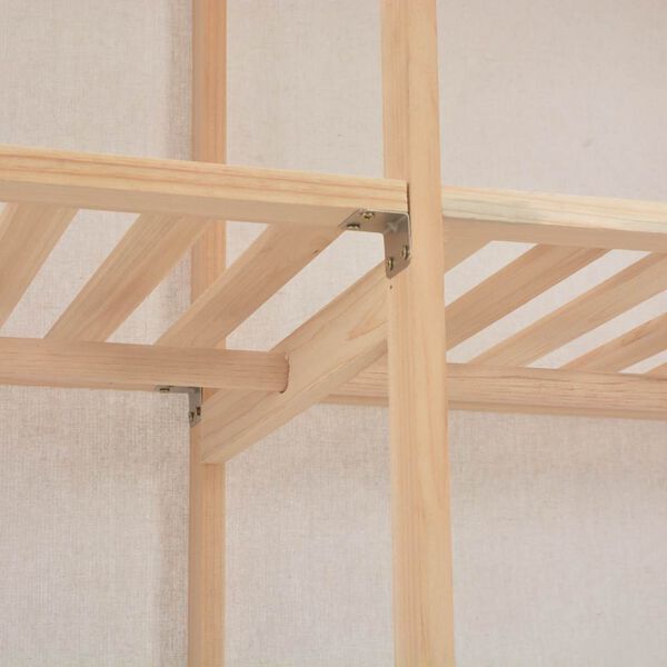 vidaXL Wardrobe White 200x40x170 cm Fabric