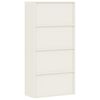 vidaXL File Cabinet White 90x40x180 cm Steel
