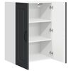 vidaXL Kitchen Cabinet Kalmar Black 60 x 31 x 80 cm Engineered Wood