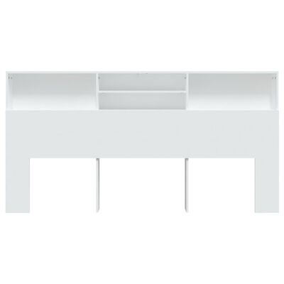 vidaXL Headboard Cabinet White 200x19x103.5 cm