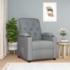 vidaXL Recliner Chair Light Grey Fabric