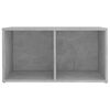 vidaXL TV Cabinet Concrete Grey 72x35x36.5 cm Engineered Wood