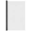 vidaXL Mesh Screen Fiberglass 112x500 cm Black