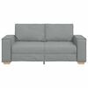 vidaXL 2-Seater Sofa Light Grey 180x78x84 cm Fabric