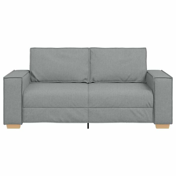 vidaXL 2-Seater Sofa Light Grey 180x78x84 cm Fabric
