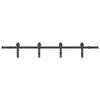 vidaXL Sliding Door Hardware Kit 183 cm Steel Black