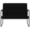vidaXL Bench Black 100x64x80 cm Fabric
