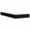 vidaXL Box Spring Bed with Mattress Black King Single Fabric