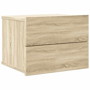 vidaXL Bedside Cabinet | Sonoma oak | Engineered wood | Compact