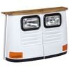 vidaXL Sideboard | White | Solid mango wood and powder-coated steel | Medium