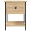 vidaXL Bedside Table Sonoma Oak 34x35.5x45 cm Engineered Wood