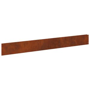 vidaXL Lawn Edging 20 pcs 100 x 12 cm Steel Rusty