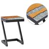 vidaXL Coffee Table | Multicolour | Solid teak wood | Small | Decorative Inlays